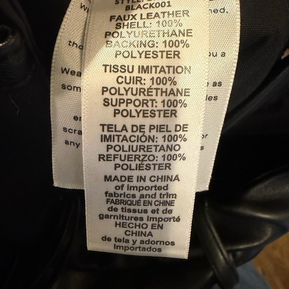 Good American Better Than Leather Good Icon Straight Leg Pants Size 24 - Picture 9 of 9